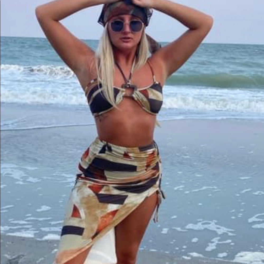 PLT 3 piece set skirt, top, bandana - Picture 6 of 6